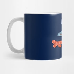 Moth Blue Mug